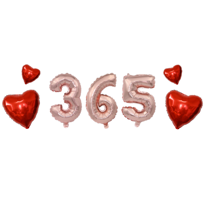 베르트폴 365일 1주년 기념일 파티 풍선 세트 베르트폴 365일 1주년 기념일 파티 풍선 세트