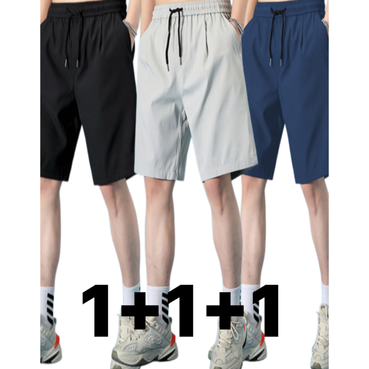 코코언니 여름 남자 스판 반바지 3종 세트 시원한 데일리 밴딩팬츠