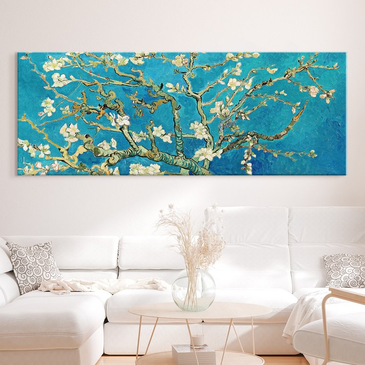 세계인기 명화그림 캔버스액자 41종 대형 와이드 홈카페 인테리어 거실 침실 카페 고흐 모네 그랜마모지스 몬드리안 시슬레 클림트 호퍼, 1. VG아몬드 나무