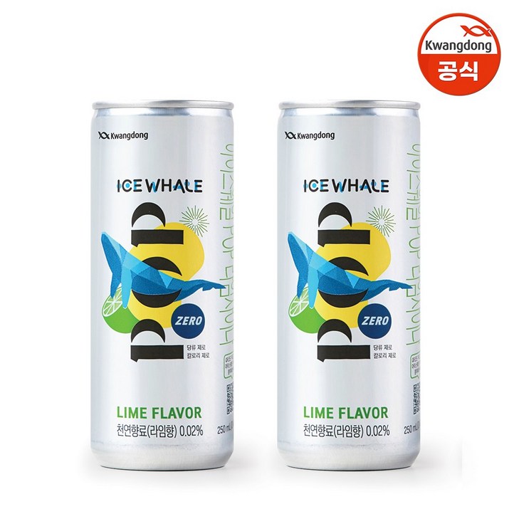 광동 아이스웨일 POP 라임 사이다 250ml x 24캔, 24개, 250ml