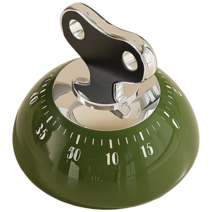 라이키키 무건전지 빈티지 쿠킹타이머, 1개, 그린