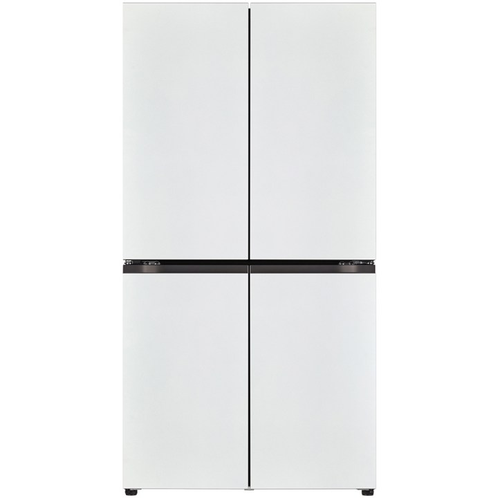 LG전자 디오스 오브제컬렉션 4도어 냉장고 T873MWW012 870L 방문설치, 화이트(상), 화이트(하), T873MWW012 6645668961