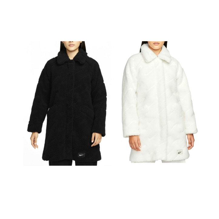 나이키 아이콘 클래쉬 셰르파 자켓 여성 쉐르파 롱재킷 뽀글이 양털 자켓 국내매장판