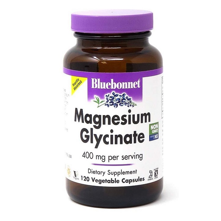 블루보넷 마그네슘 글리시네이트400mg120베지터블캡슐, 기본 2358686560