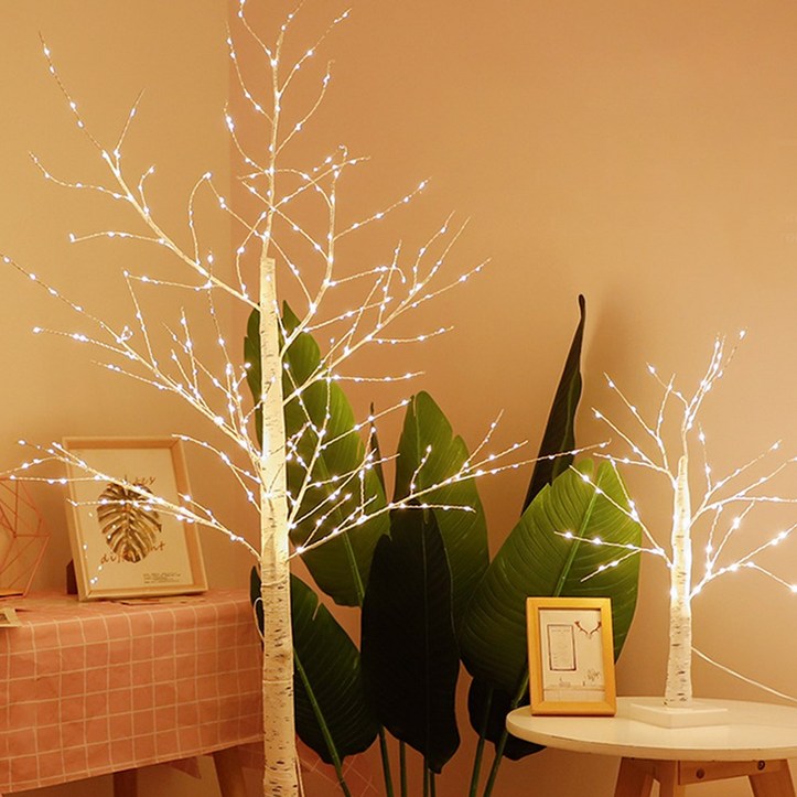 트리소품 메이리앤 LED 자작나무 트리 스탠드형 무드등, 180cm