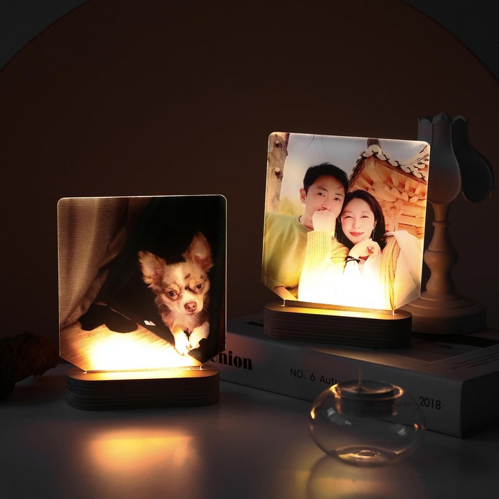 LED 주문제작 사진 드로잉 아크릴 무드등[집들이 기념일 커플 친구 어린이집 선물], 기본형(전체형/디자인형) + 어댑터 5175758095