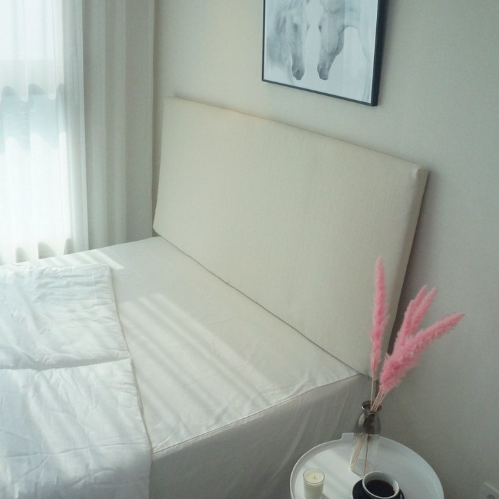 침대헤드보드쿠션 데코코 심플 슬림 침대 헤드보드-6color 헤드쿠션, 베이지