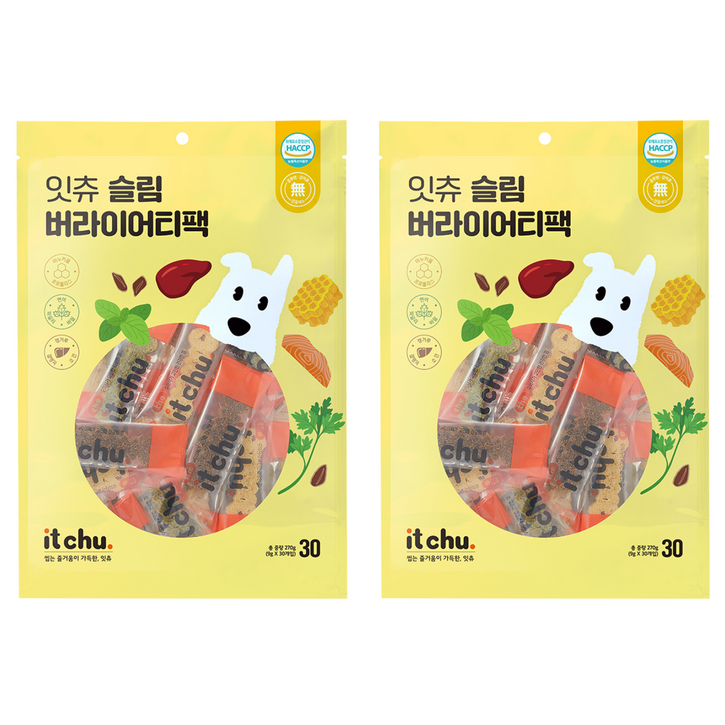 잇츄 슬림 버라이어티팩 강아지 덴탈개껌, 옐로우 브라운 그린, 270g, 2세트 잇츄 슬림 버라이어티팩 강아지 덴탈개껌, 옐로우 브라운 그린, 270g, 2세트