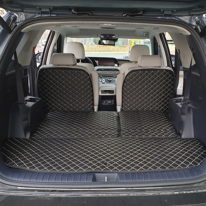 아이빌 신형퀼팅 4D 자동차 자동폴딩 트렁크매트 + 2열 등받이 풀세트