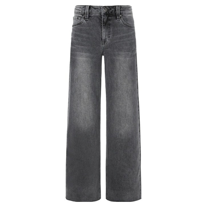 게스 여성용 로우라이즈 브러쉬 와이드 데님 팬츠 YP1D0045GRY27