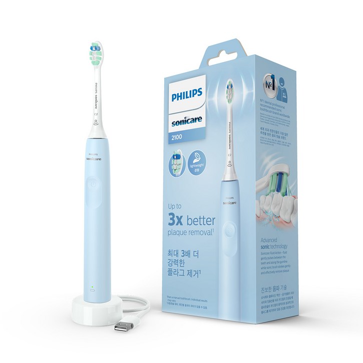 필립스 소닉케어 2100 시리즈 음파 전동칫솔