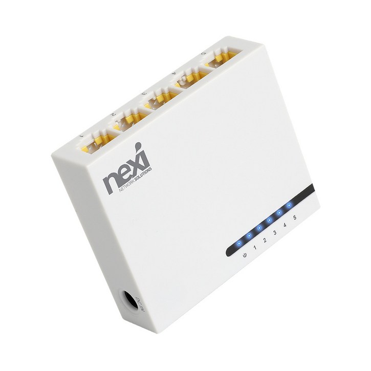 넥시 스위칭허브 5포트 100Mbps, NXS1005N, 1개