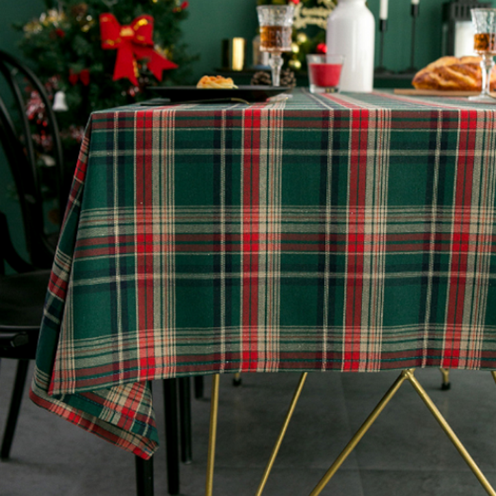 피제닉 크리스마스 식탁보 2인, 체크무늬, 2인(130*90cm) 11