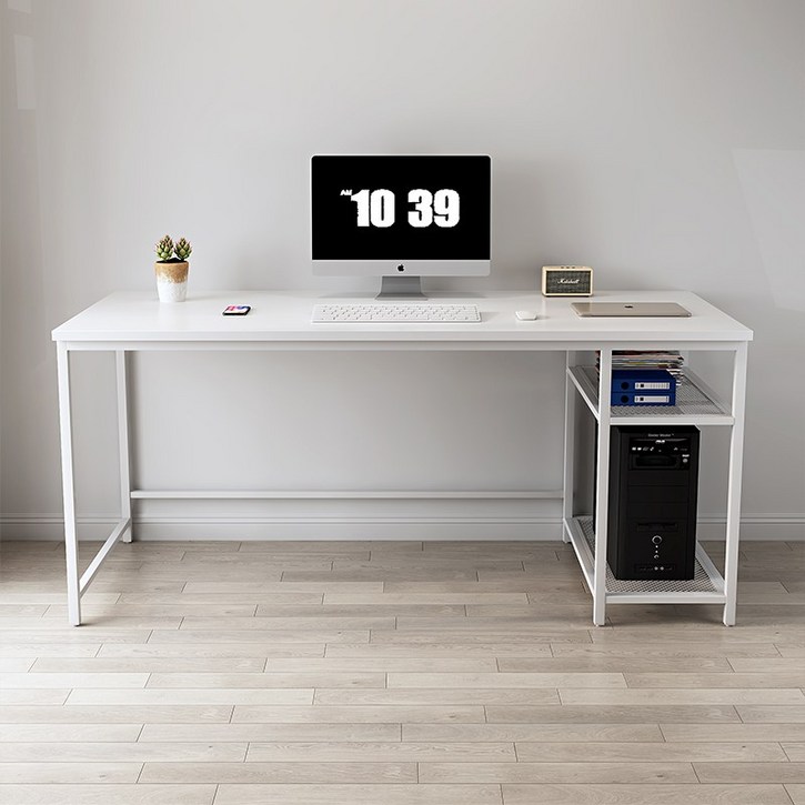 소우디 다용도 데스크 컴퓨터 책상, 흰색