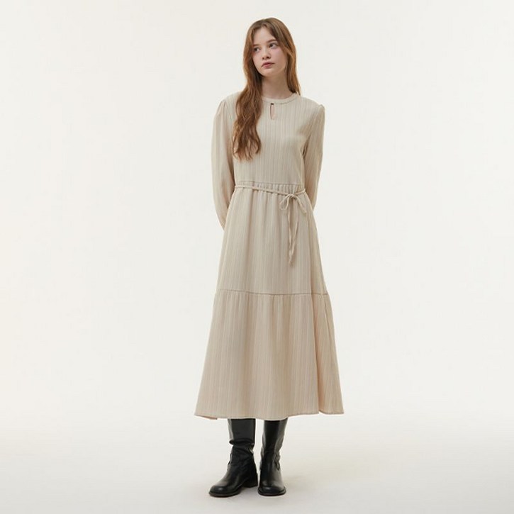 플라스틱아일랜드 트임넥 원피스 PQ4WO061DJ