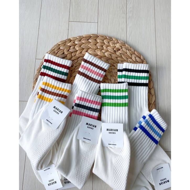 러빈동키 컬러 단가라 도톰 조거 삭스 양말 7 color 러빈동키 컬러 단가라 도톰 조거 삭스 양말 7 color