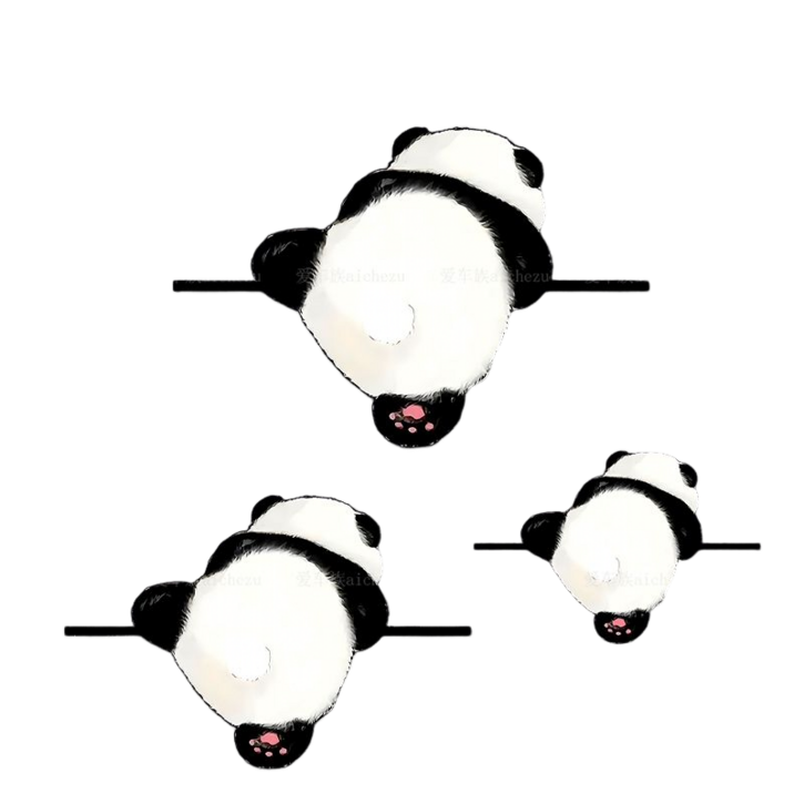 판다 자동차 인테리어 스티커 차량용 흠집커버 스티커