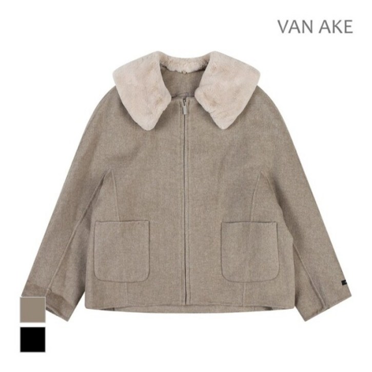 [반에이크] 퍼카라 헤링본 집업자켓_VB2YJKU101D