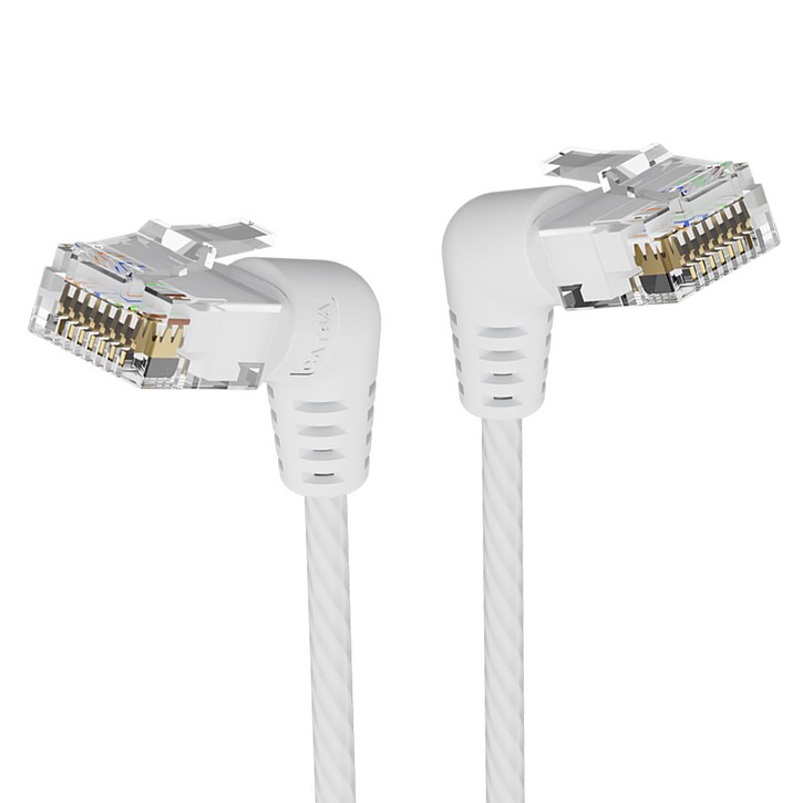 벤션 CAT6A UTP 360도 회전꺽임형 울트라슬림 초고속 기가 랜선 화이트, IBOW, 1.5m, 1개