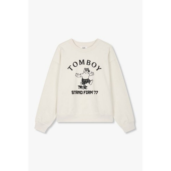 백화점 정품 STUDIO TOMBOY 여성 티셔츠 BEAR SERIES 스케이트보드 베어 맨투맨9105322994