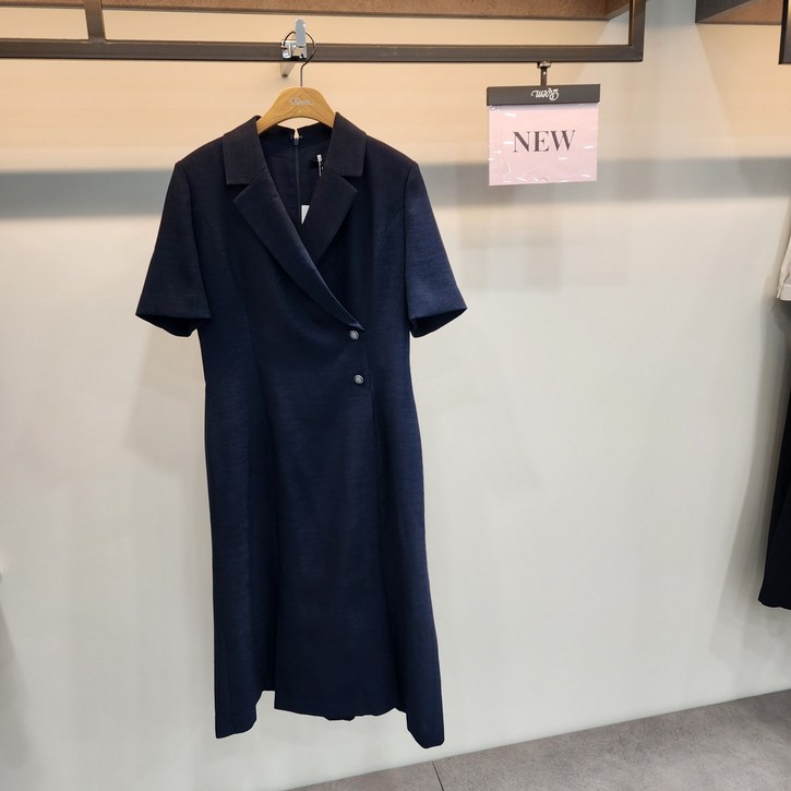 로엠 자켓형 롱 네이비원피스RMOWF25R11