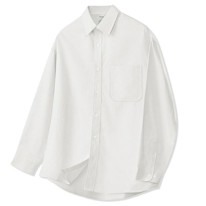 팀스핏품질보증 남녀공용 시티보이 옥스포드 빅사이즈 오버핏 베이직 긴팔 셔츠 남방