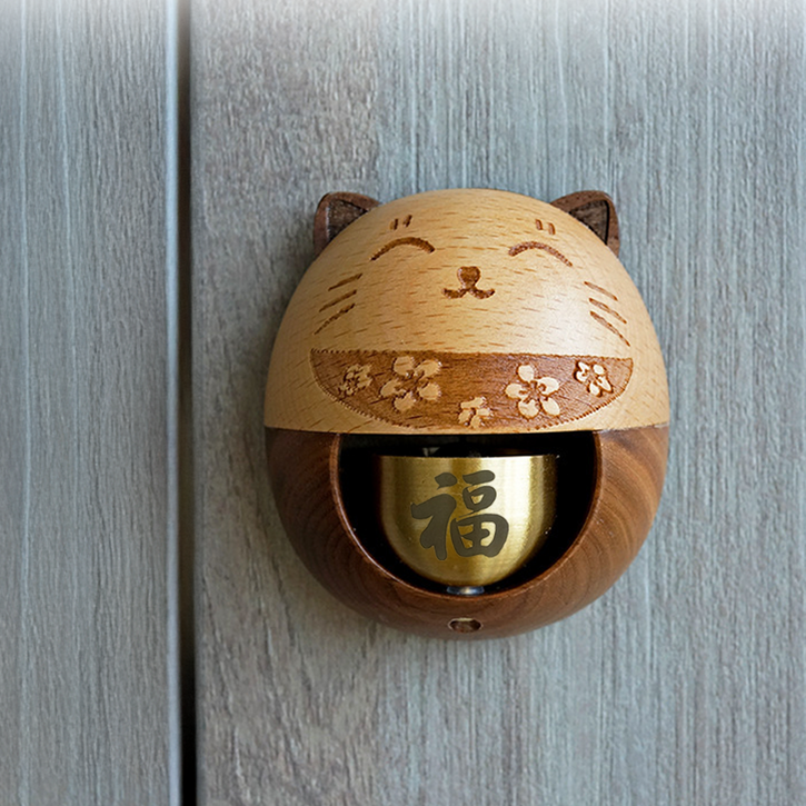 고양이 현관문 종 현관 풍경종 자석 문종 풍수인테리어 재물운 일본풍 종