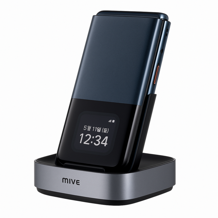 ALT MIVE 마이브 스타일폴더2 AT-M140 미개봉 새상품 알뜰폰 스마트폴더폰 학생폰 효도폰+크래들 모두증정, 크래들+폴더2 블랙단순개봉(구글스트랩등5종사은품), 32GB