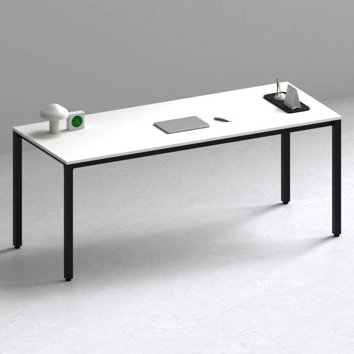 209애비뉴 제로데스크 화이트 1800x800 게이밍게임용컴퓨터책상데스크 초강력 책상, 블랙프레임화이트상판