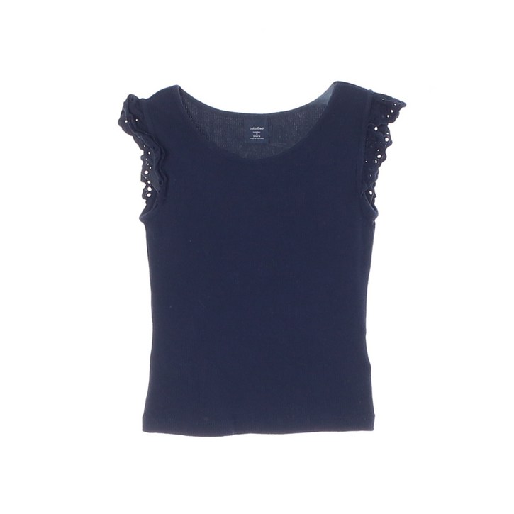 BABYGAP 베이비 갭 U넥 골지 프릴 슬리브리스 KIDS_100