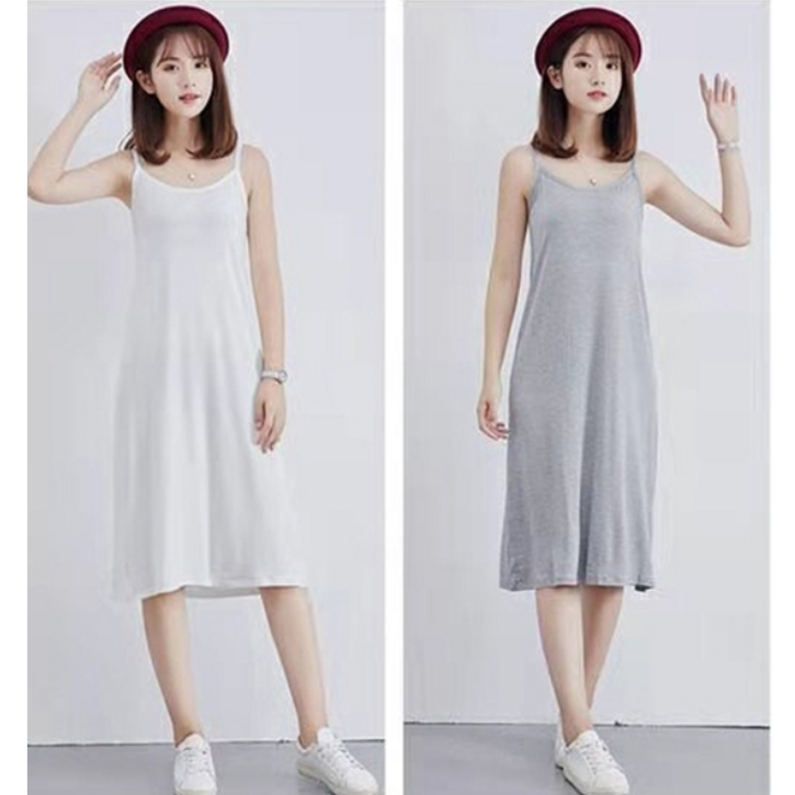 청춘 플라워 비치 기본롱 민소매 나시 원피스 11