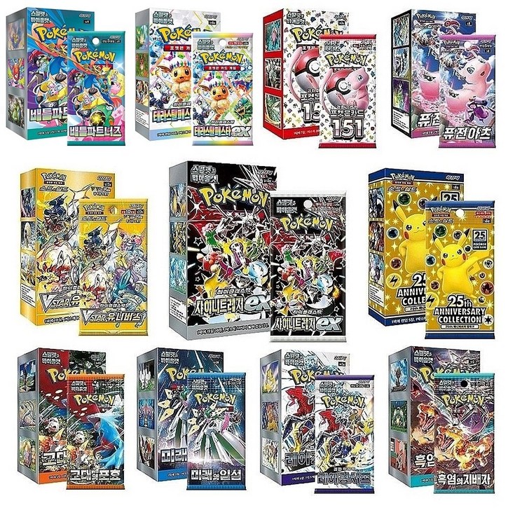 포켓몬카드 정품 신상 레어 굿즈 선물세트 2025 NEW, 1개