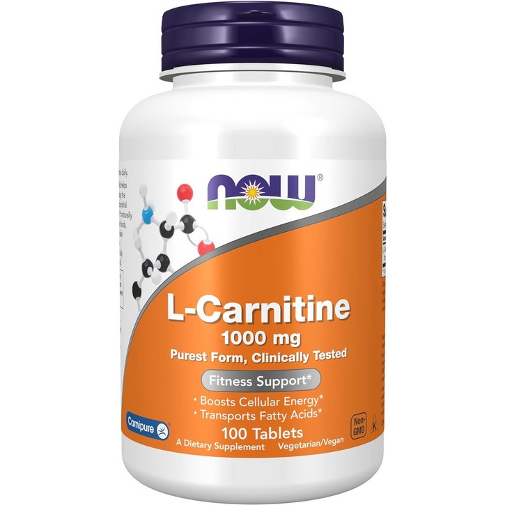 나우푸드 L카르니틴 1000 mg 타블렛, 100정, 1개 나우푸드 L카르니틴 1000 mg 타블렛, 100정, 1개