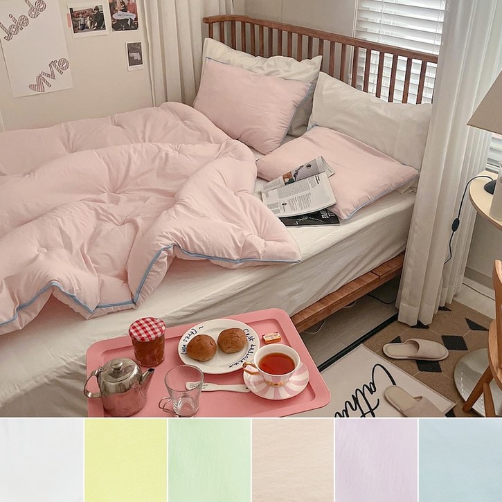 파르페by알레르망 사계절내내 부드럽고 폭신한 보들 마이크로모달 워싱 차렵이불세트