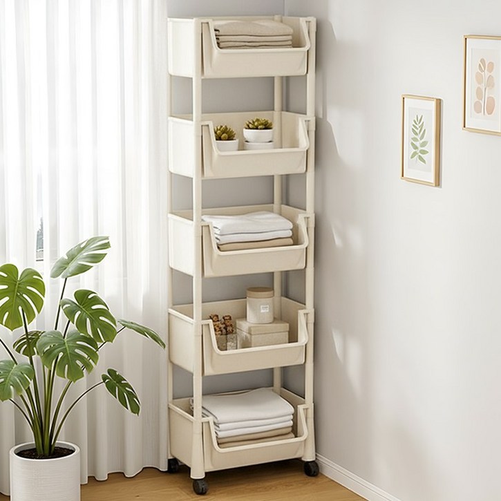 이동식 U자형 선반 다용도 정리함 트레일러