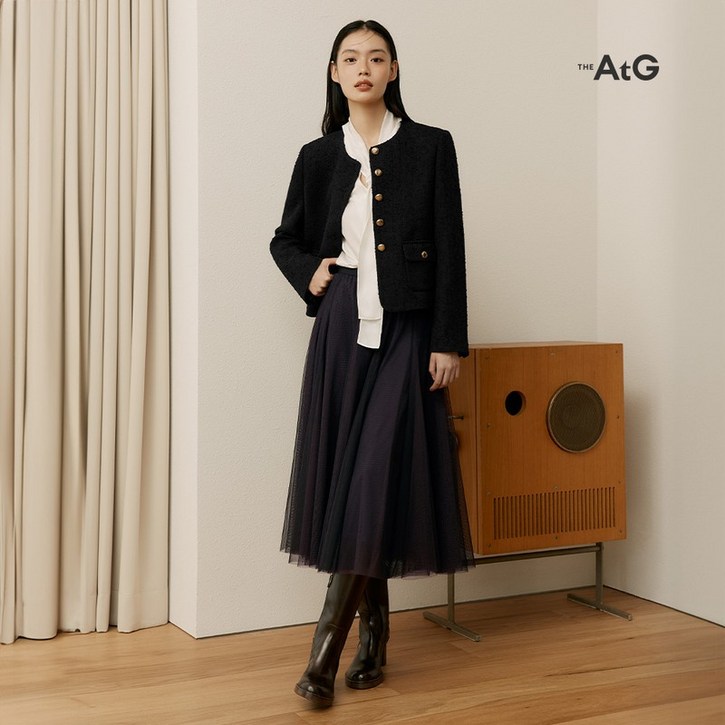 더엣지 최초가79,900원 투톤 샤 스커트 276465