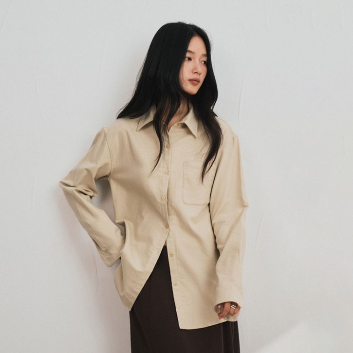 언에스온 라이트핏 코튼 베이직 셔츠