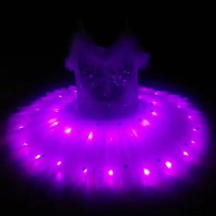 LED 여아 주니어 초등 발레복 치마 튜튜치마 무용복 레오타드 문센 스커트