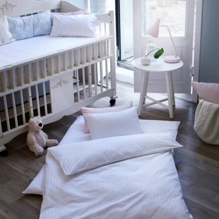 프리스티지 베이비 면 60수 도비 홑이불 커버, 모닝블루