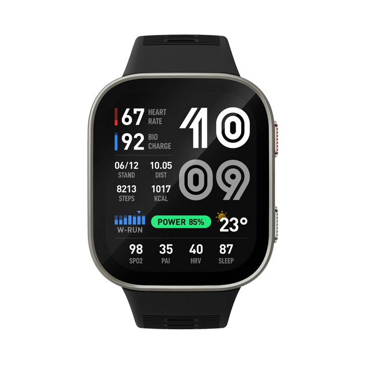 어메이즈핏 빕맥스 스마트워치, GPS + 블루투스, 49mm, 실버