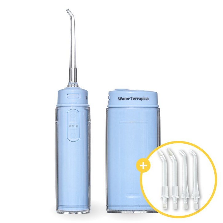 프로벨 구강세정기 미니 접이식 무선 소형 휴대용 팁4개프로벨본사보증서, 1개