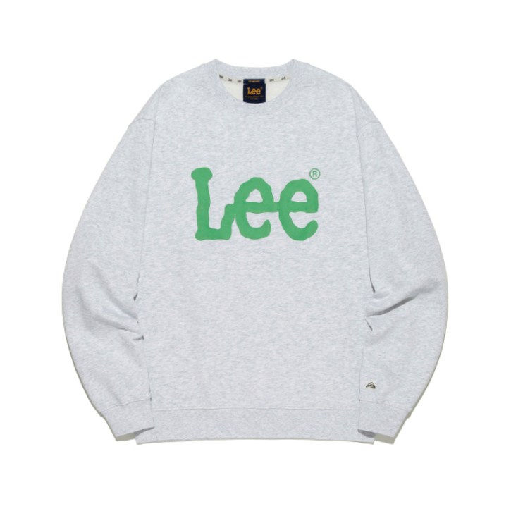 리 LEE 빅 트위치 로고 맨투맨 라이트 그레이 LE2501CR01LG 143940