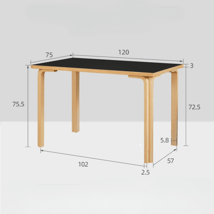 아르텍 테이블 원목 식탁 책상 미니멀 우드 카페 인테리어 테이블