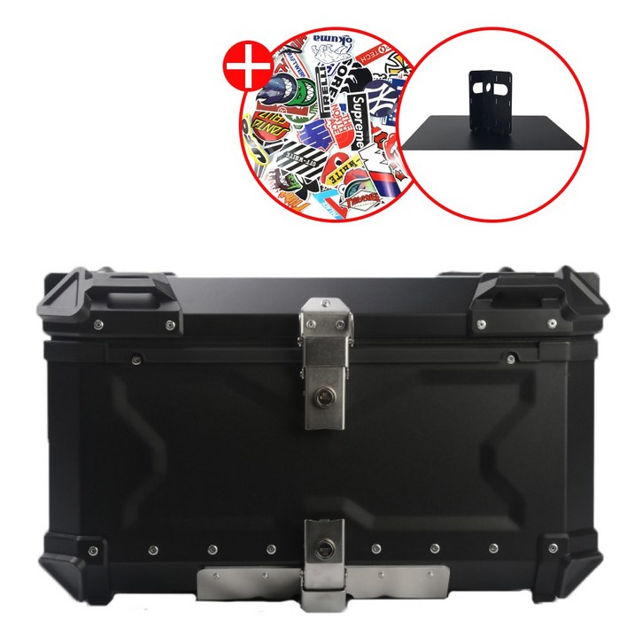 TANK SOLID 알류미늄 탑박스, 풀블랙