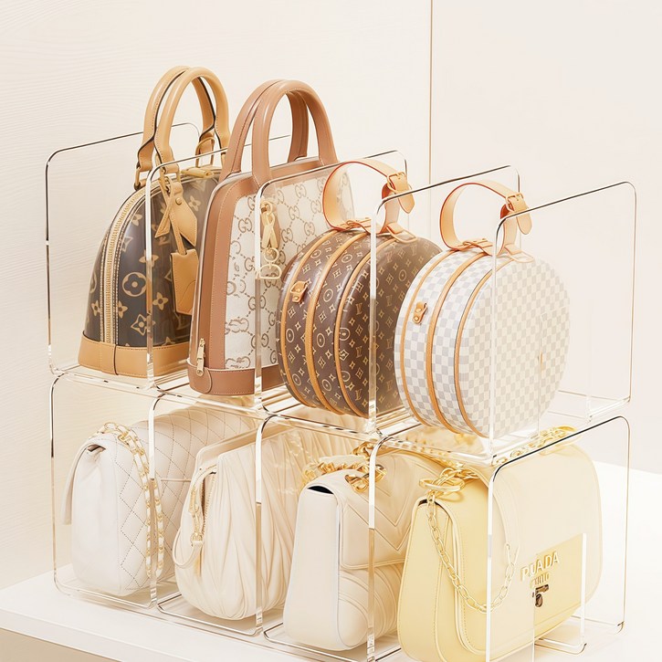 융풍 가방보관함  수납 정리함  가방보관선반4칸