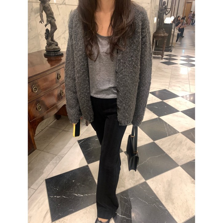 underson 언더슨 핸드 라운드 가디건 2color