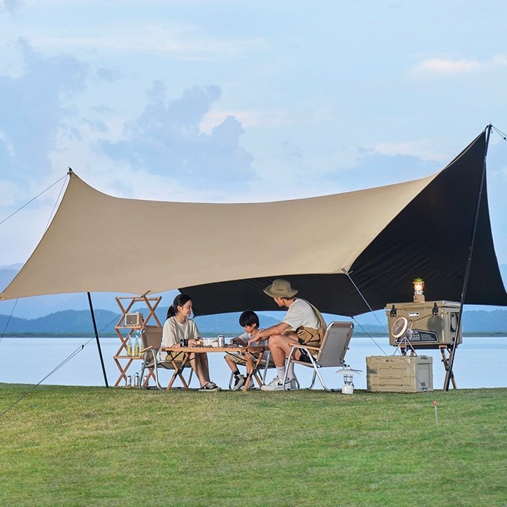 아이라 블랙코팅 그늘막 자외선 차단 방수 아웃도어 특대형 타프