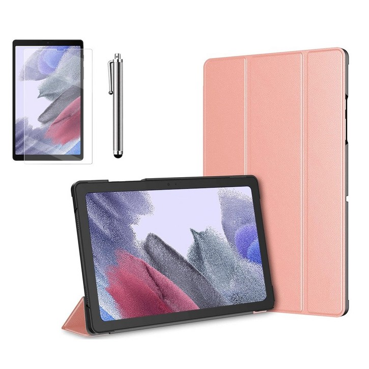 갤럭시탭A7 라이트 Lite 8.7 슬림 북커버 케이스 스탠드액정필름터치펜 SMT220N T225N 케이스나라