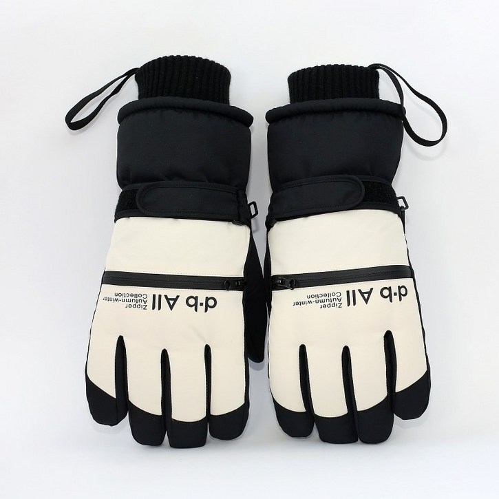디브올 카드수납 스마트터치 방수 방한 스키 보드 커플장갑