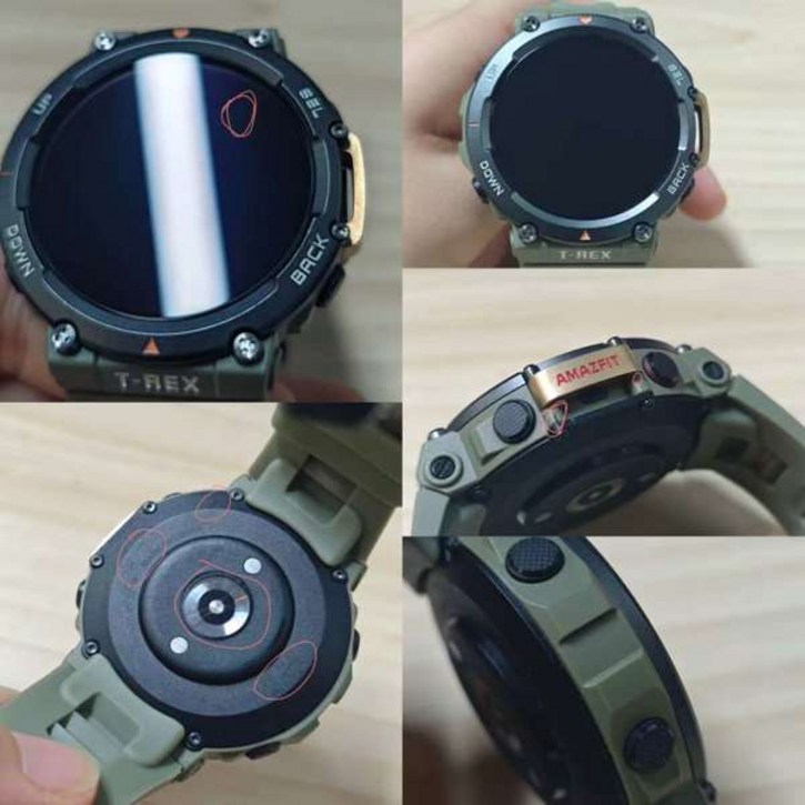 호환 Amazfit T-rex 2 스마트 워치 GPS 실외 추적기심박수 모니터 포함 Trex pro 중고 품목